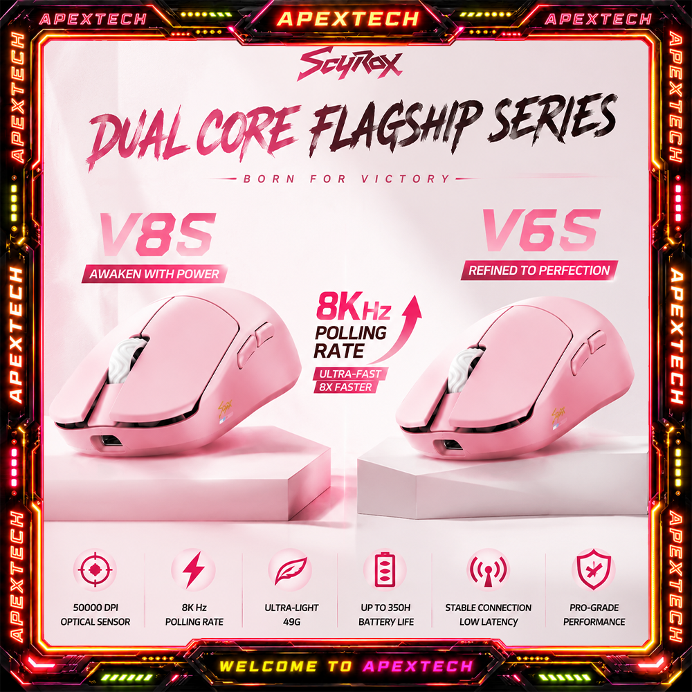 Esports Gaming Mouse Wireless - Scyrox V8s V6s Lightweight Wireless Mouse