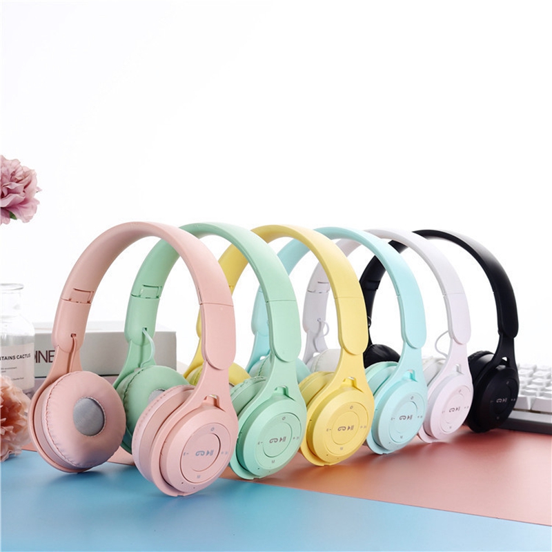 Esports Gaming Monitor - Y08 Wireless Bluetooth Headphone Macaron Headphones