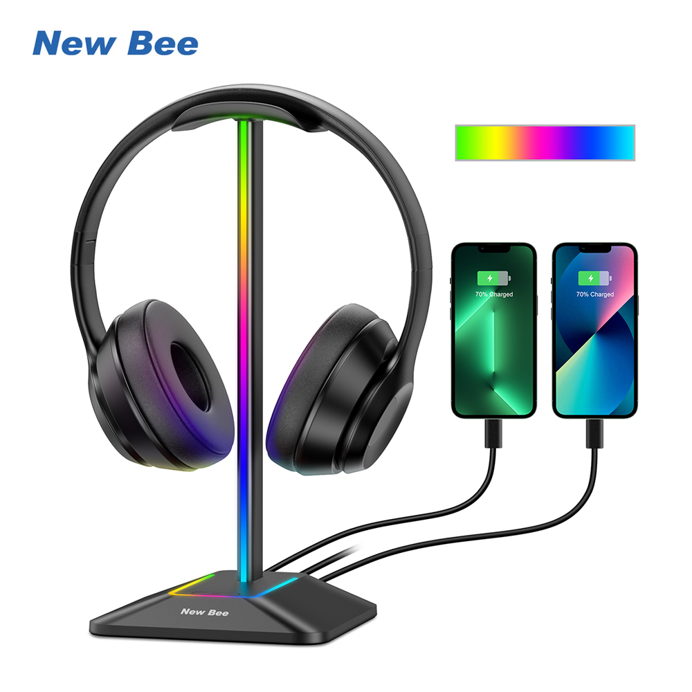 New Bee Z8 RGB Headphones Stan - مراجعة Esports Gaming Desk وسعره