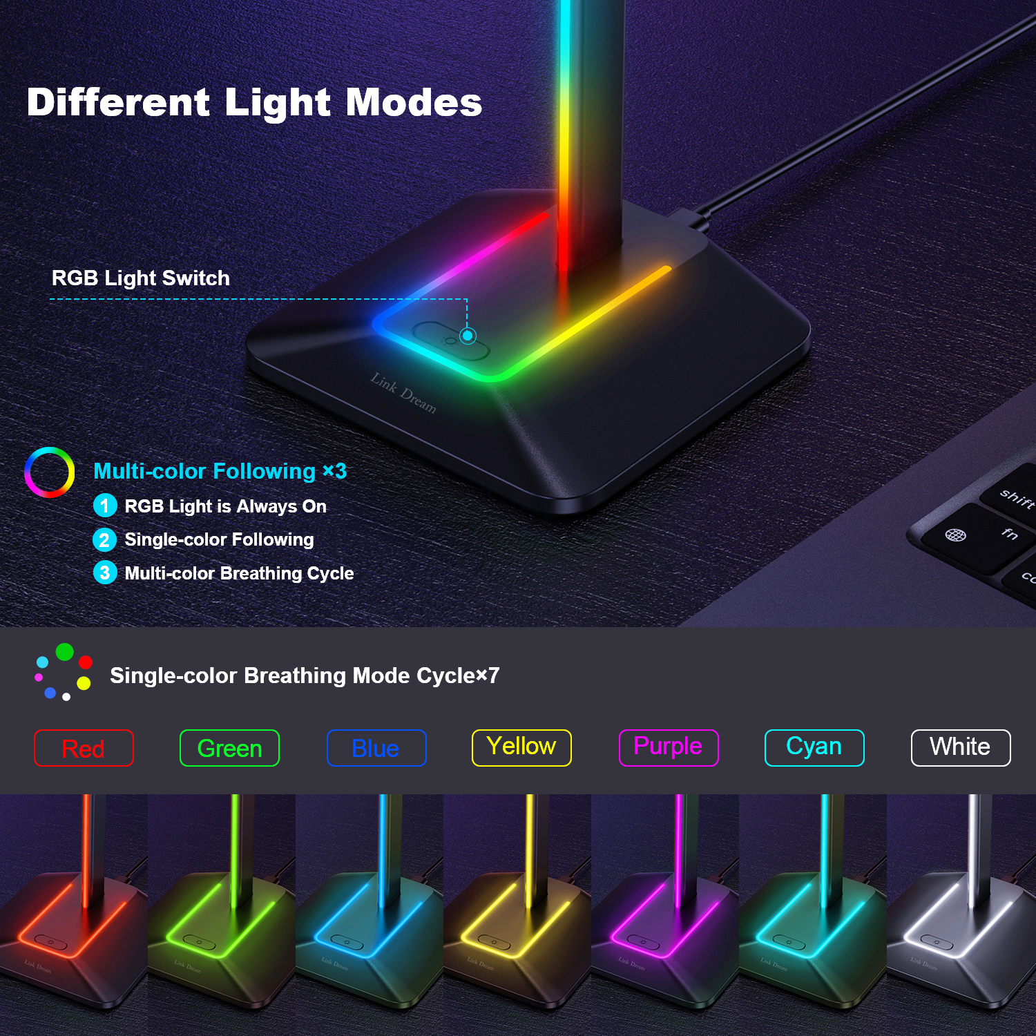 New Bee Z8 RGB Headphones Stan - مراجعة Esports Gaming Desk وسعره