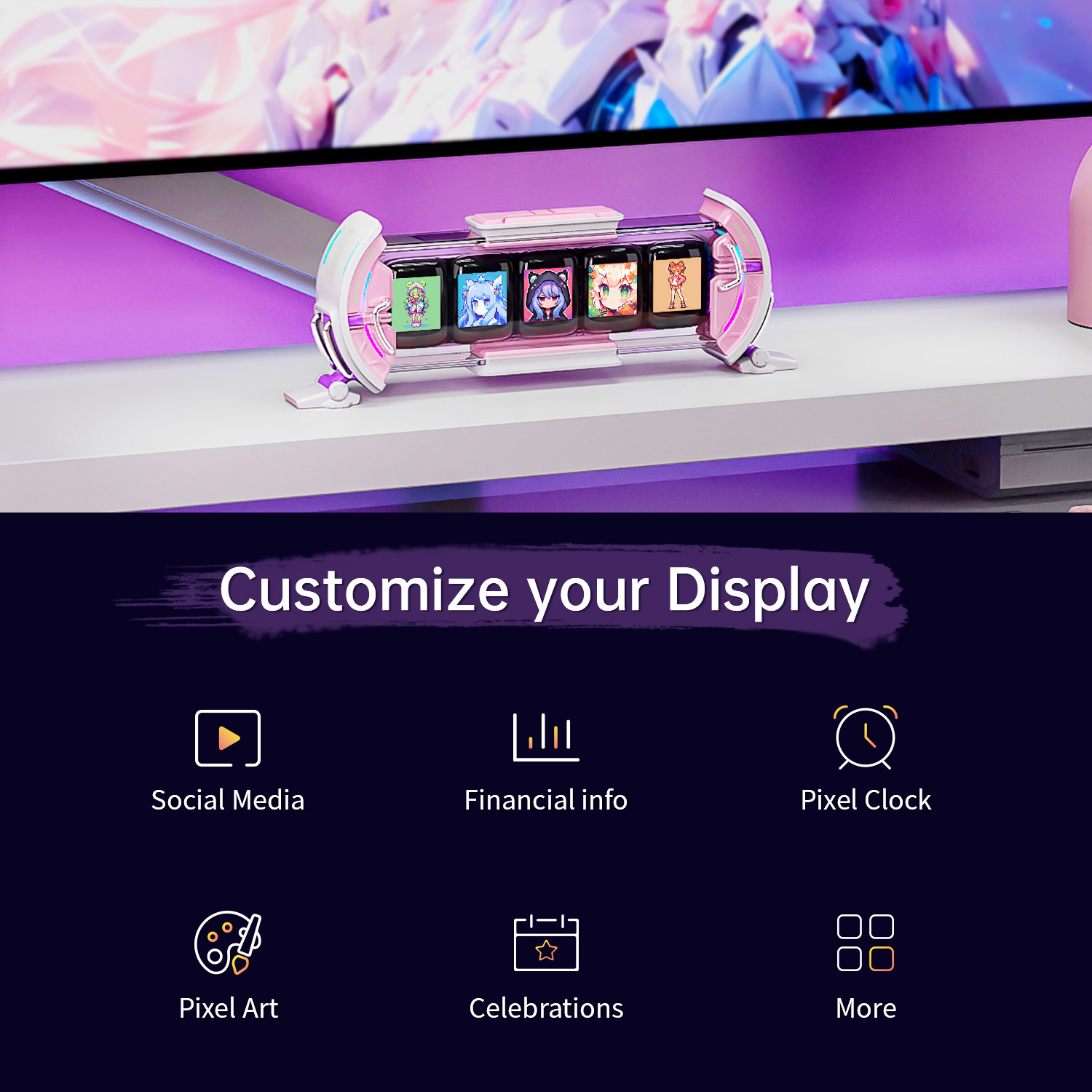 Divoom Times Gate Cute Gaming  - مراجعة Esports Gaming Monitor وسعره
