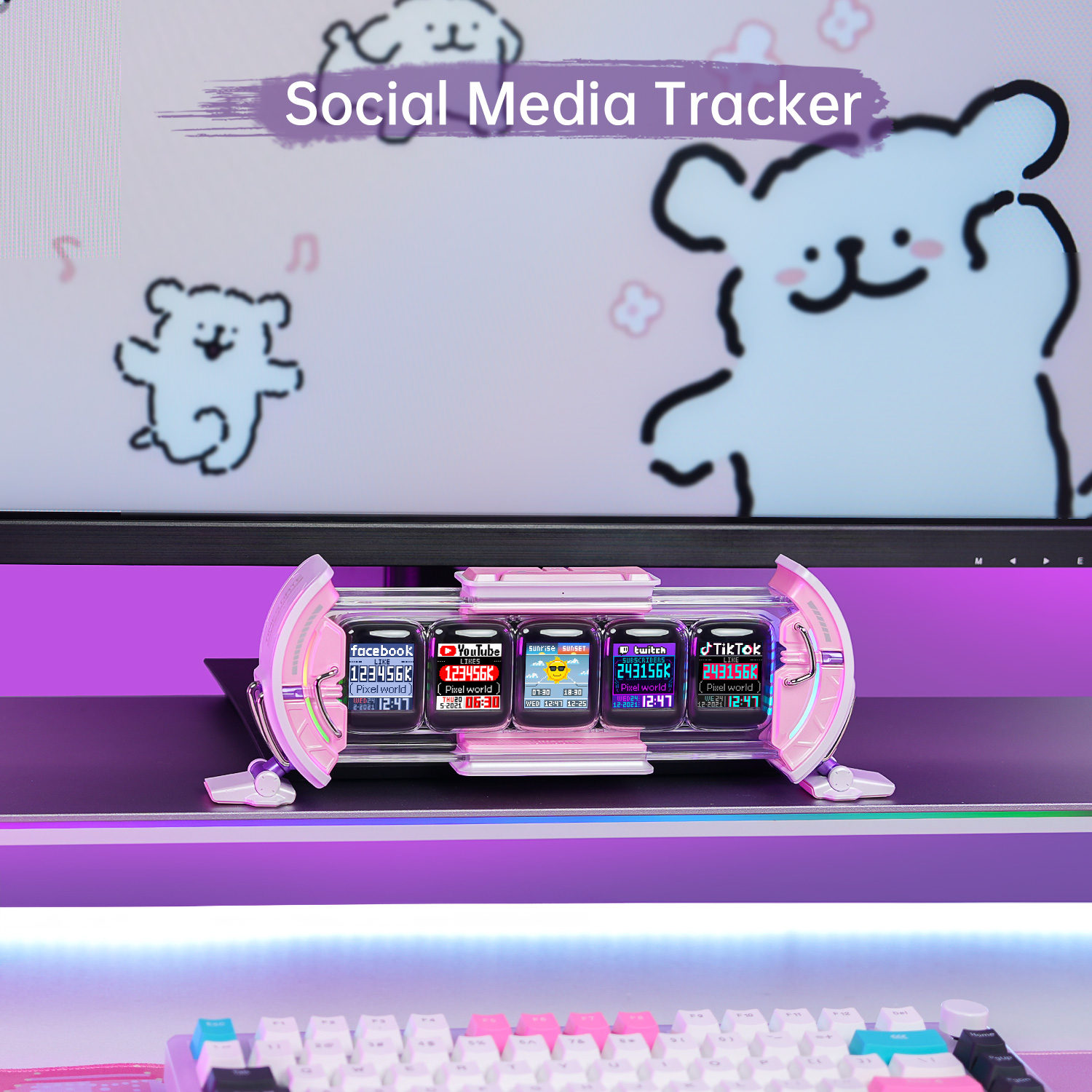 Divoom Times Gate Cute Gaming  - مراجعة Esports Gaming Monitor وسعره