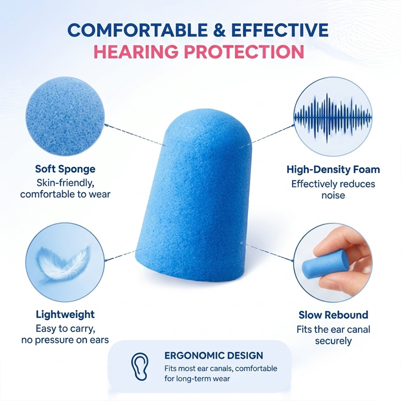 Comfortable Soft Foam Earplugs - مراجعة Sound Dampening Foam وسعره