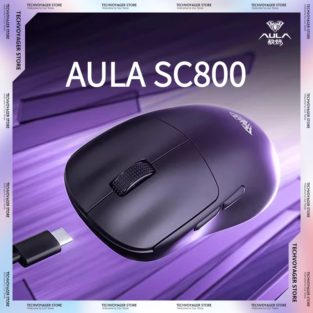 AULA SC800 Gaming Mouse Paw339 - مراجعة Esports Gaming Mouse Wireless وسعره