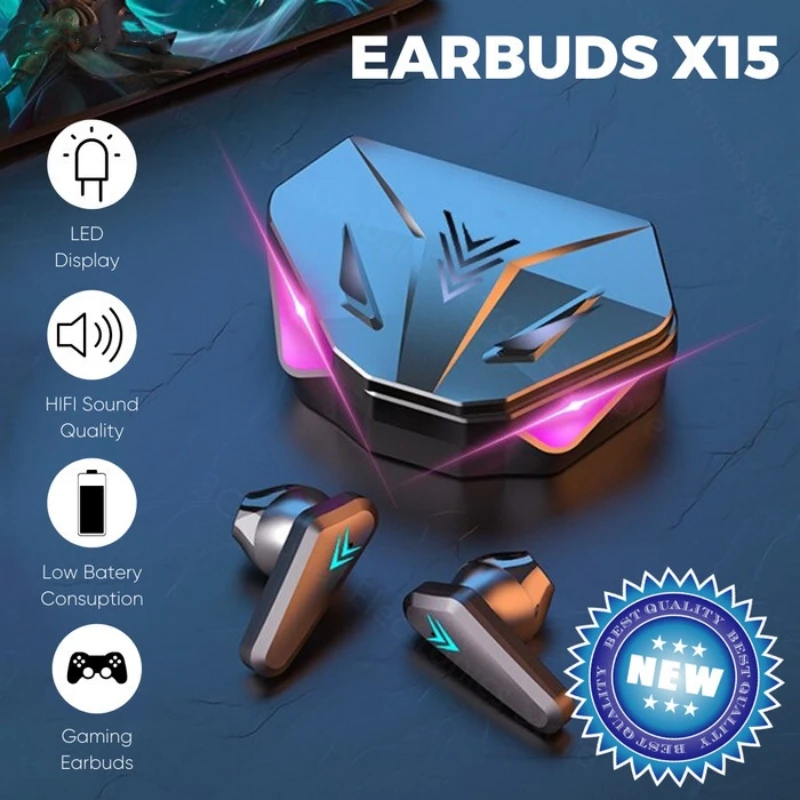 1PCS X15 TWS X15 Pro Wireless  - مراجعة Esports Gaming Headset وسعره