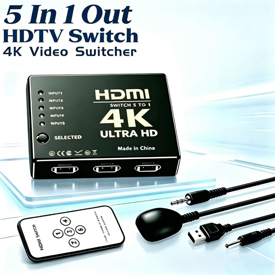 4K HDMI-compatible Switcher 5  - مراجعة Esports Gaming Hub وسعره