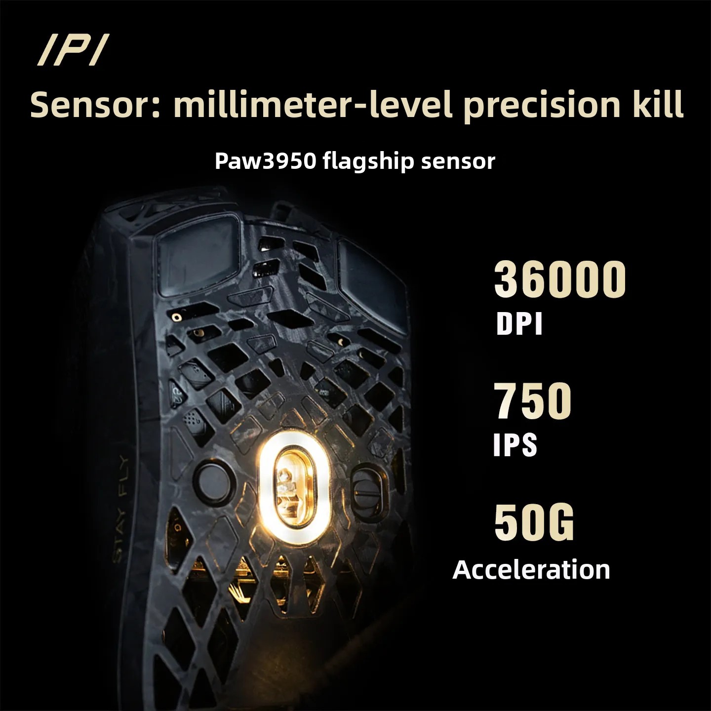 IPI STAY FLY Mouse Dual 8K PAW - مراجعة Esports Gaming Mouse Wireless وسعره