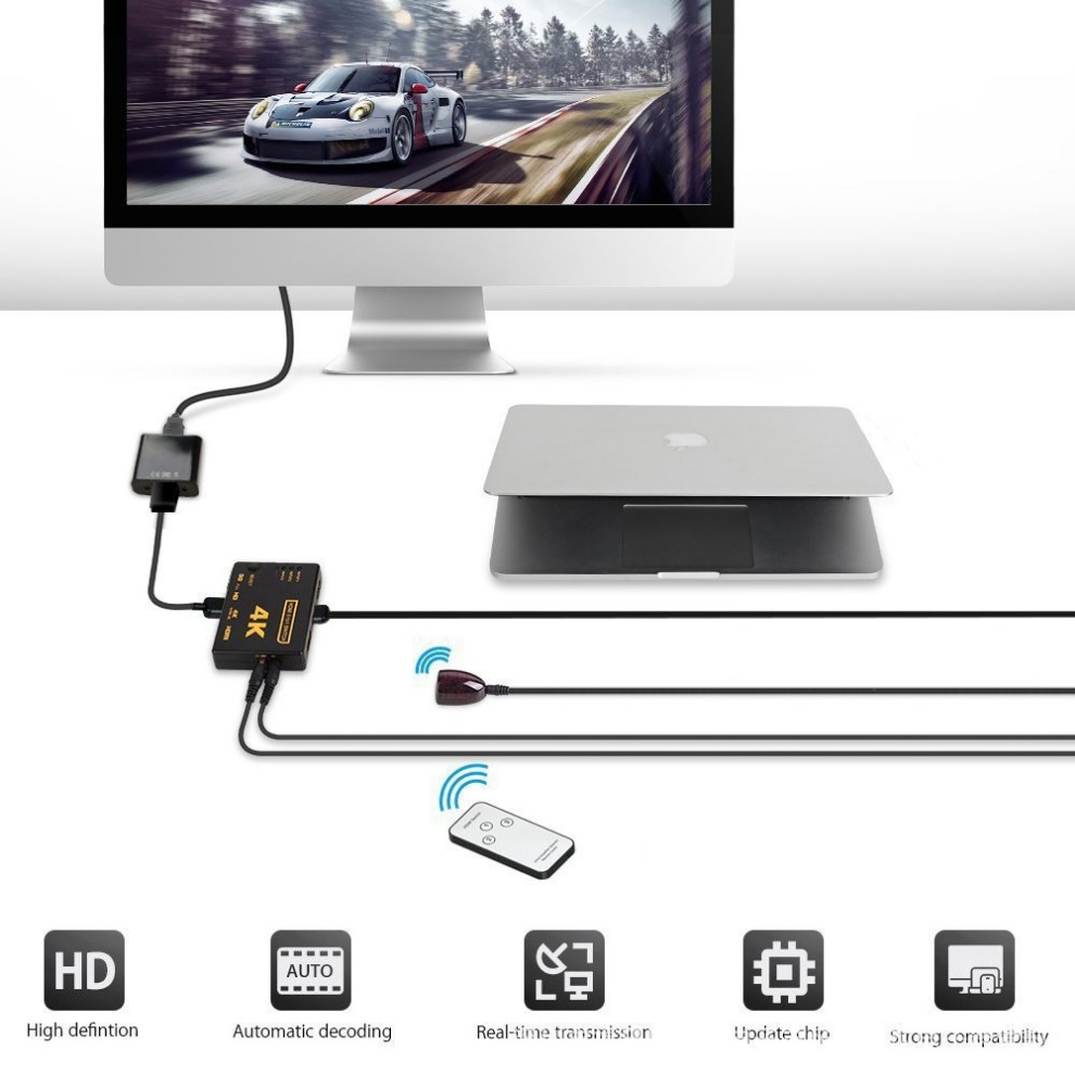 4K HDMI-compatible Switch Spli - مراجعة Esports Gaming Hub وسعره