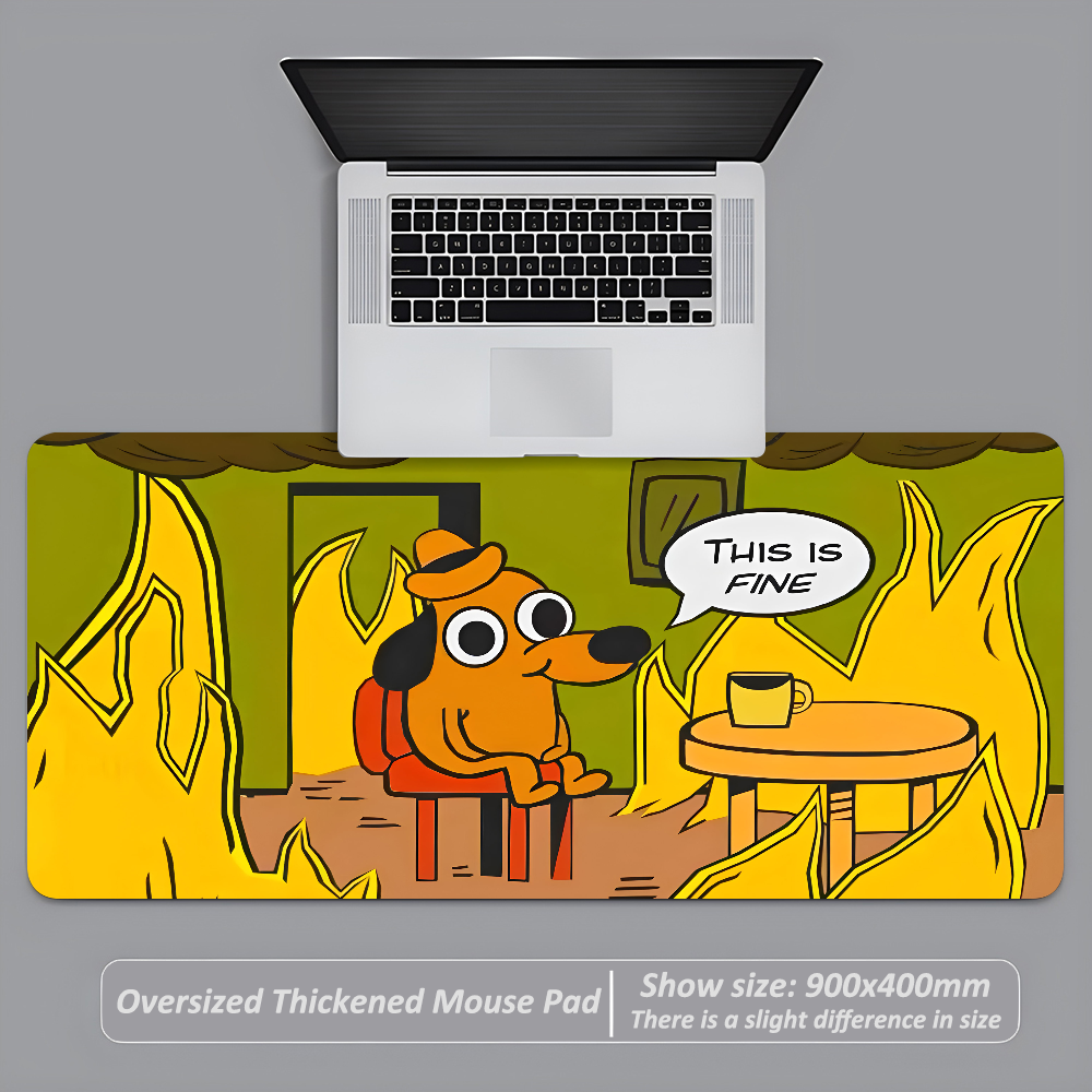 This Is Fine Dog Dachshund Mou - مراجعة Esports Gaming Desk وسعره