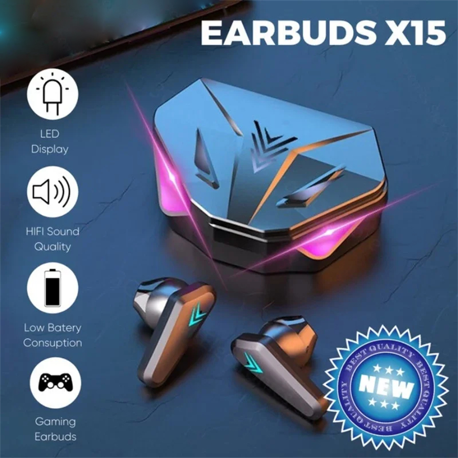 X15 TWS Wireless Earphone Blue - مراجعة Esports Gaming Headset وسعره
