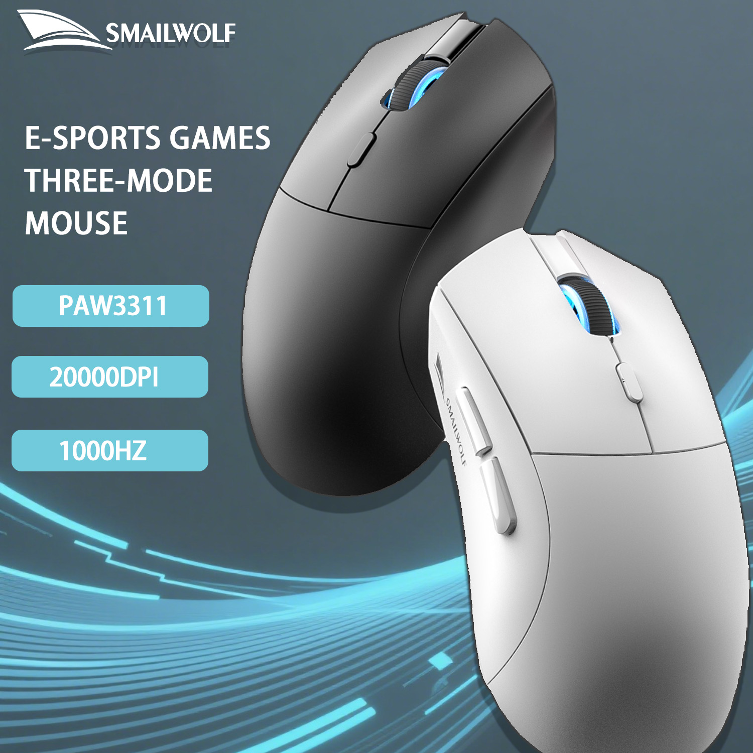 SMAILWOLF RS7 Bluetooth wirele - مراجعة Esports Gaming Mouse Wireless وسعره