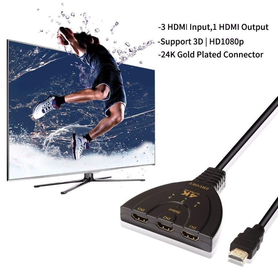 HDMI-Compatible Switch KVM Spl - مراجعة Esports Gaming Hub وسعره