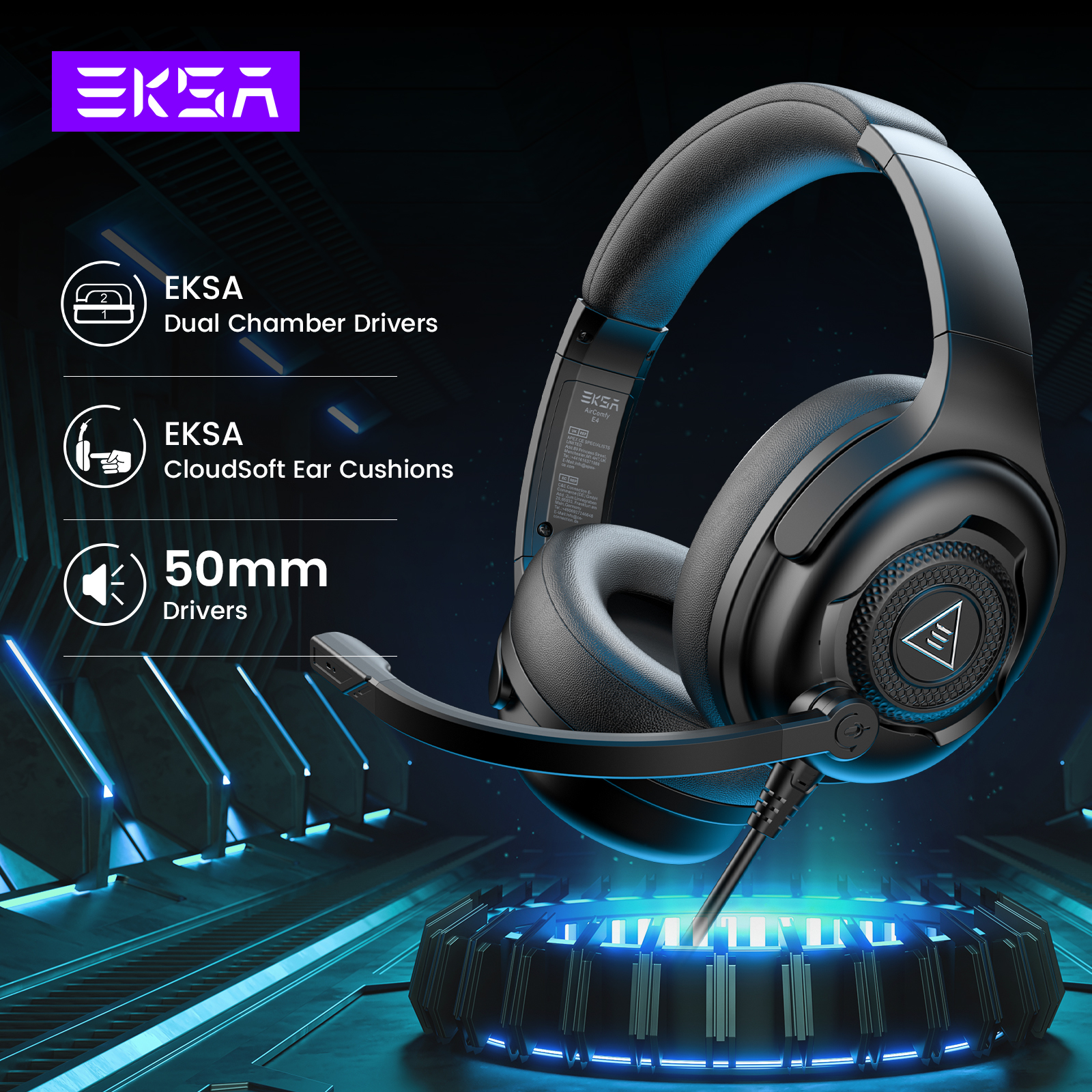 EKSA E4 Wired Headset Gamer 3. - مراجعة Esports Gaming Monitor وسعره