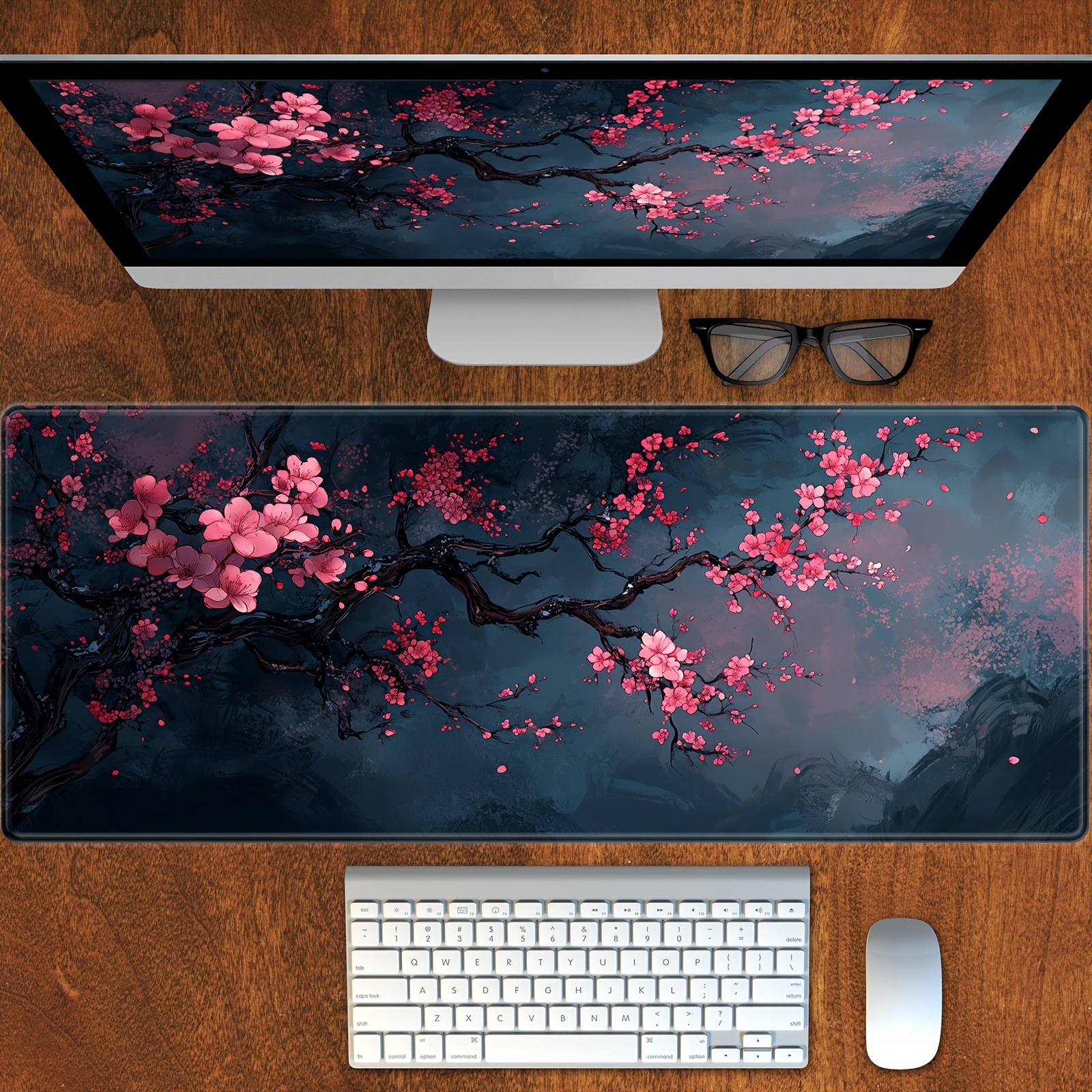 Night Cherry Blossom gaming mo - مراجعة Esports Gaming Desk وسعره