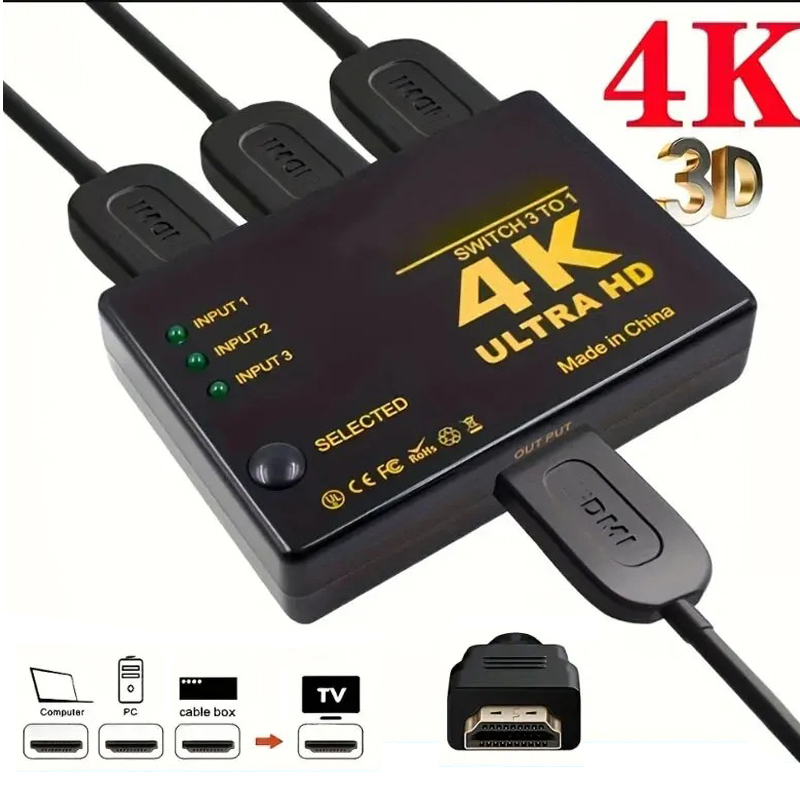 HDMI-compatible Switch 4K Swit - مراجعة Esports Gaming Hub وسعره