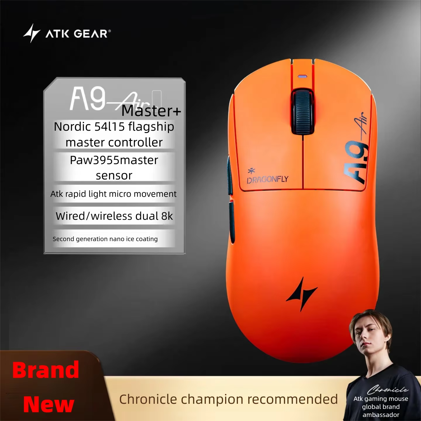 ATK A9 Air Ultimate Plus Gamin - مراجعة Esports Gaming Mouse Wireless وسعره