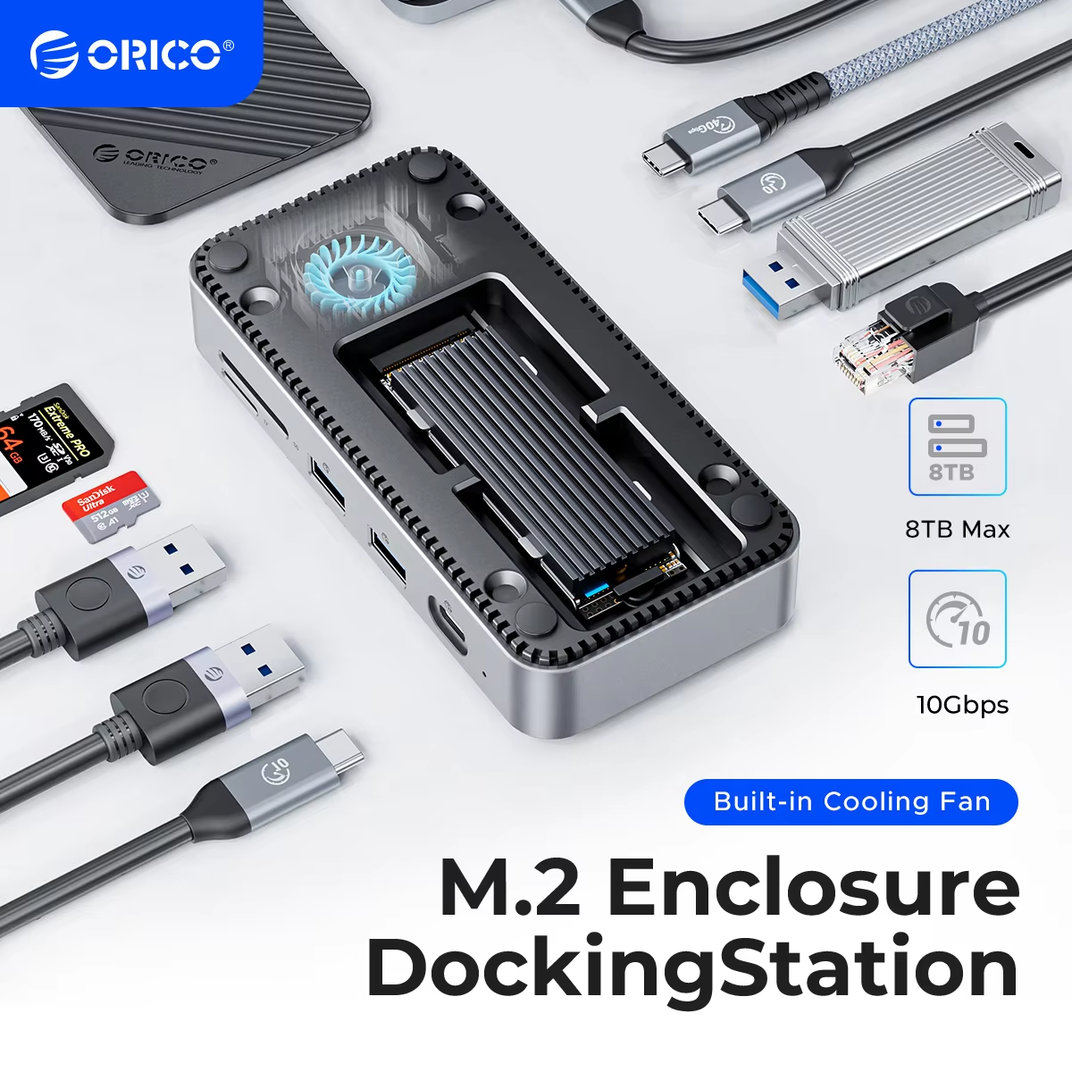 ORICO USB C Display Hub 10Gbps - مراجعة Esports Gaming Hub وسعره