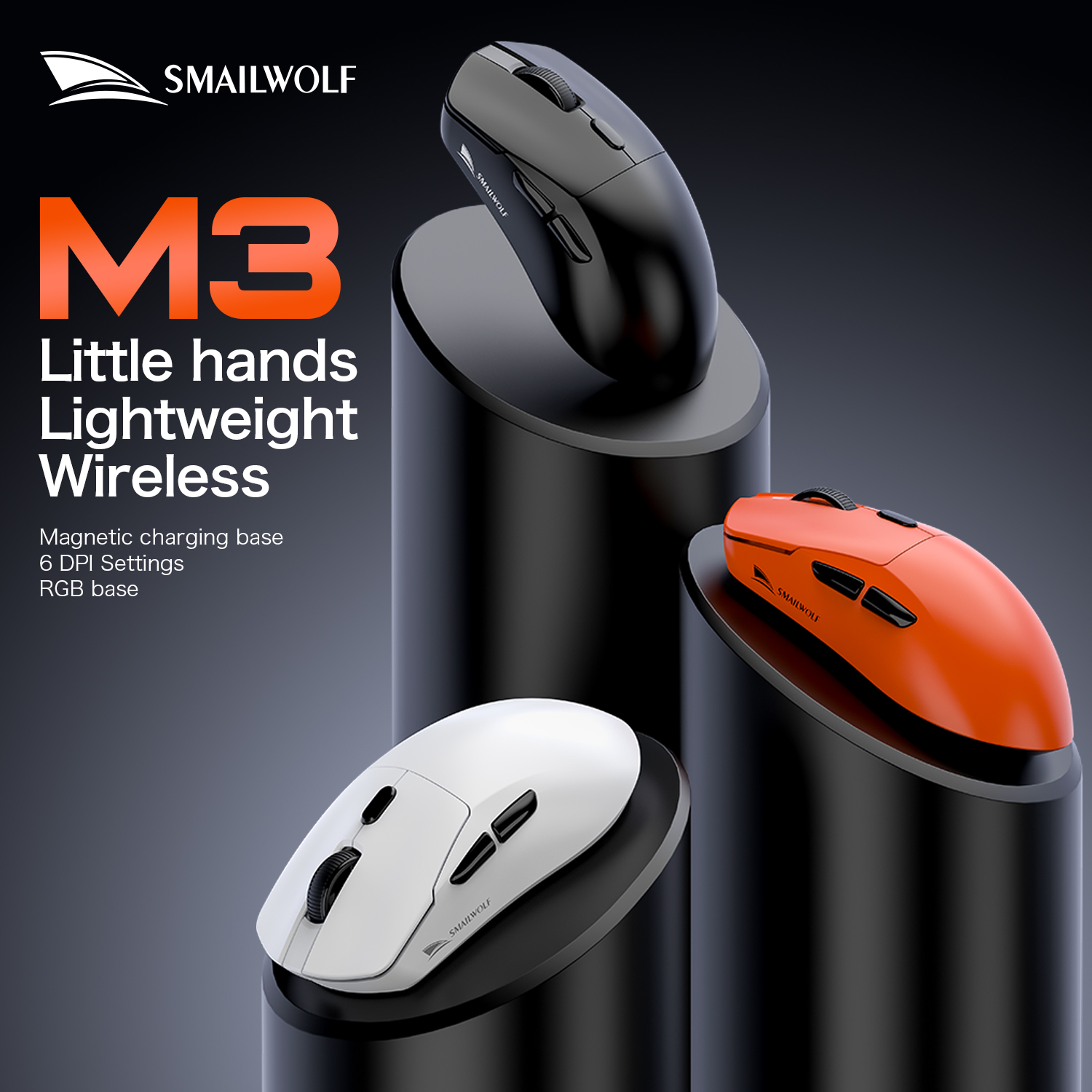 SMAILWOLF M3pro Bluetooth wire - مراجعة Esports Gaming Mouse Wireless وسعره