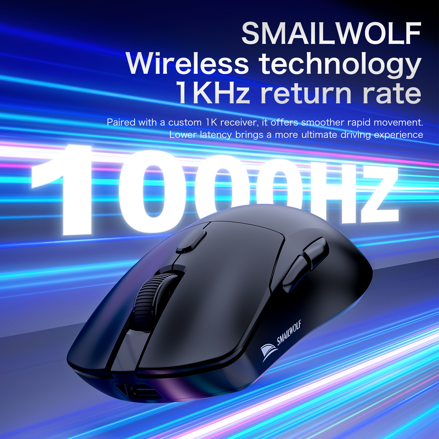 SMAILWOLF M3pro Bluetooth wire - مراجعة Esports Gaming Mouse Wireless وسعره