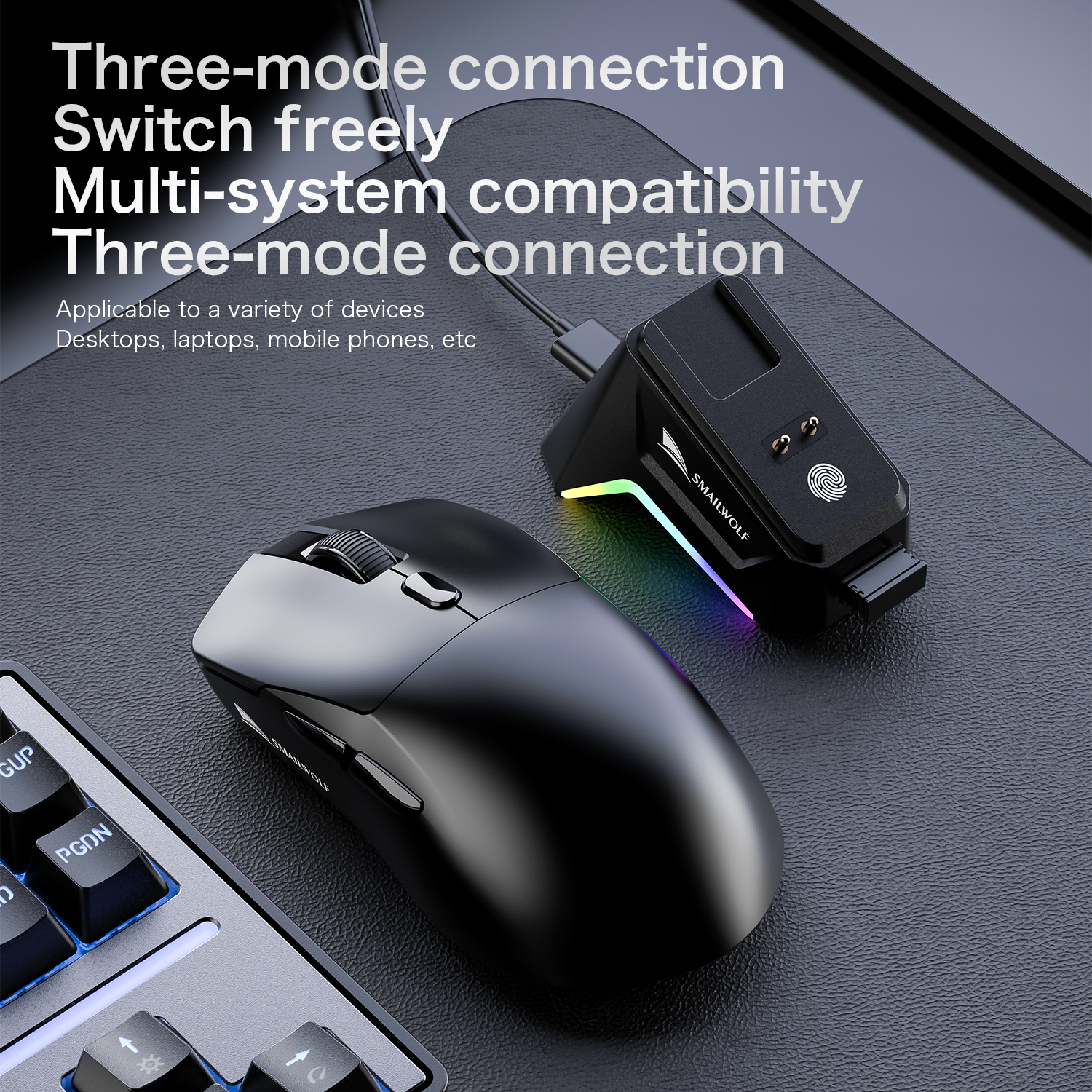 SMAILWOLF M3pro Bluetooth wire - مراجعة Esports Gaming Mouse Wireless وسعره
