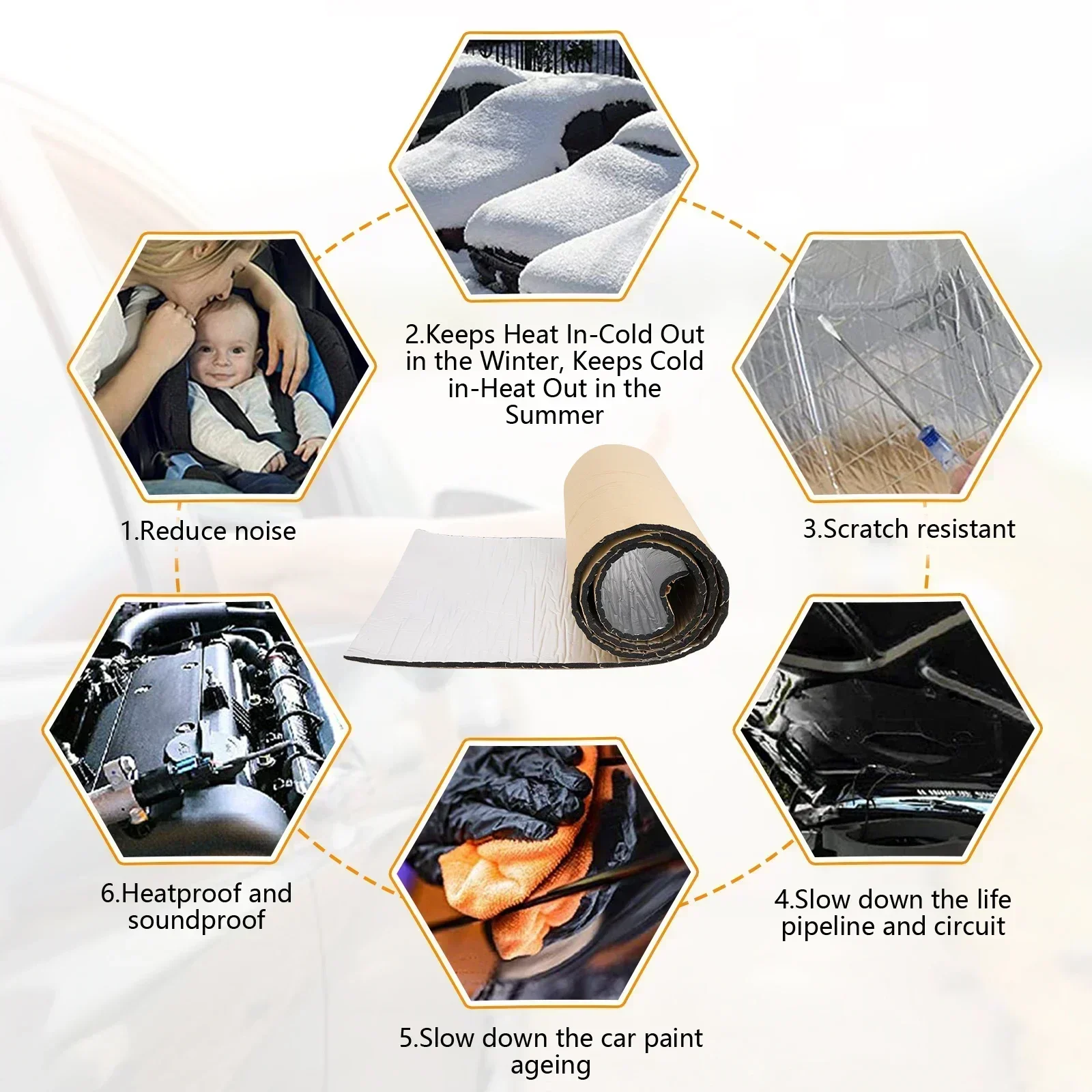 Car Sound Deadening Mat 5mm 10 - مراجعة Sound Dampening Foam وسعره