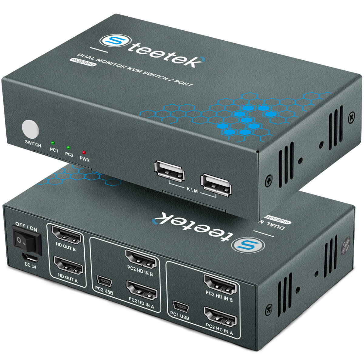 PWAY USB KVM Switch HDMI Split - مراجعة Esports Gaming Hub وسعره