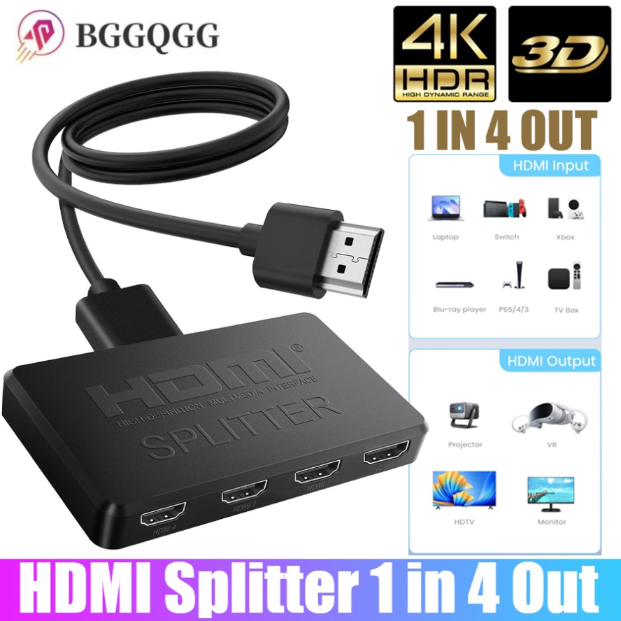 4K HDMI Splitter 1 in 4 Hub Ou - مراجعة Esports Gaming Hub وسعره