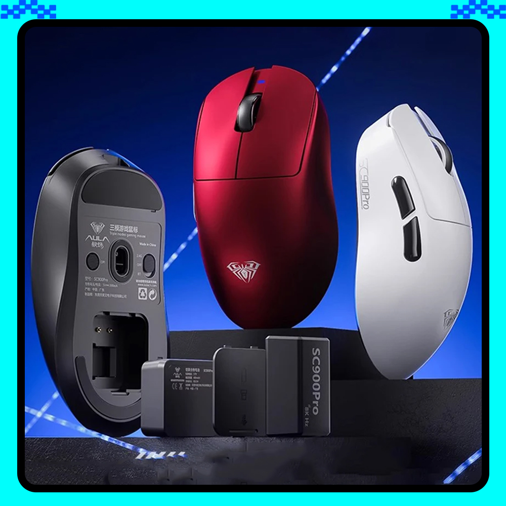 AULA SC900 Mouse Mouse Paw3950 - مراجعة Esports Gaming Pc وسعره
