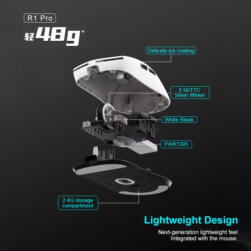 ATK VXE Dragonfly R1 Pro MAX E - مراجعة Esports Gaming Mouse Wireless وسعره