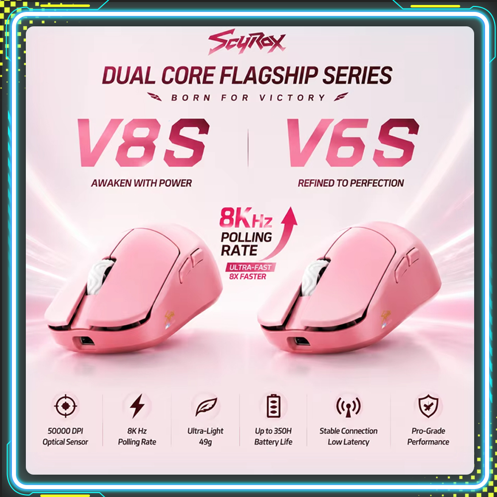Scyrox V8s V6s Lightweight Wir - مراجعة Esports Gaming Mouse Wireless وسعره