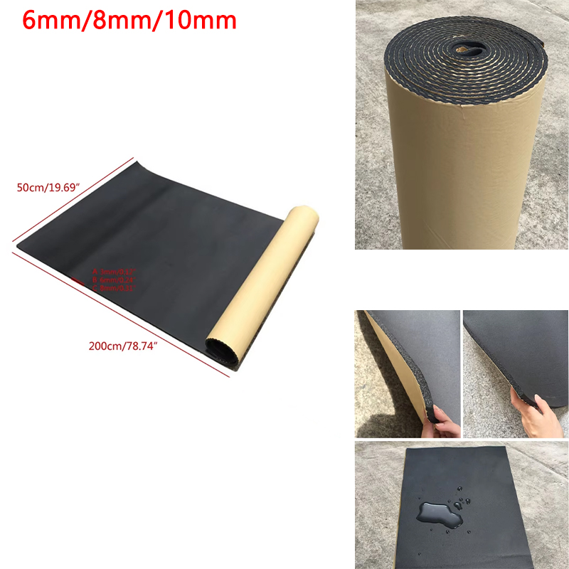 1 Roll 200cmx50cm 6mm/8mm/10mm - مراجعة Sound Dampening Foam وسعره
