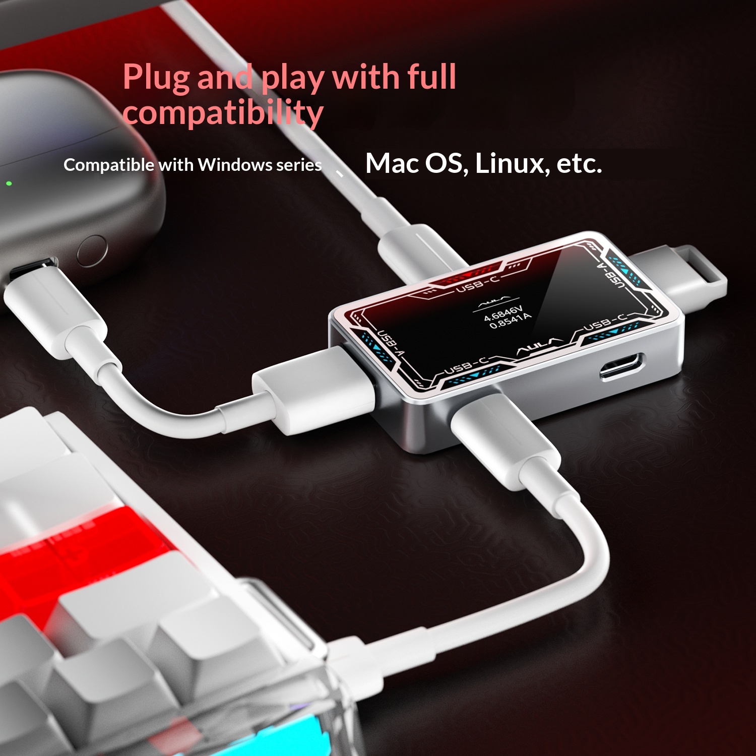 AULA USB Hub 8K Desktop Dockin - مراجعة Esports Gaming Hub وسعره