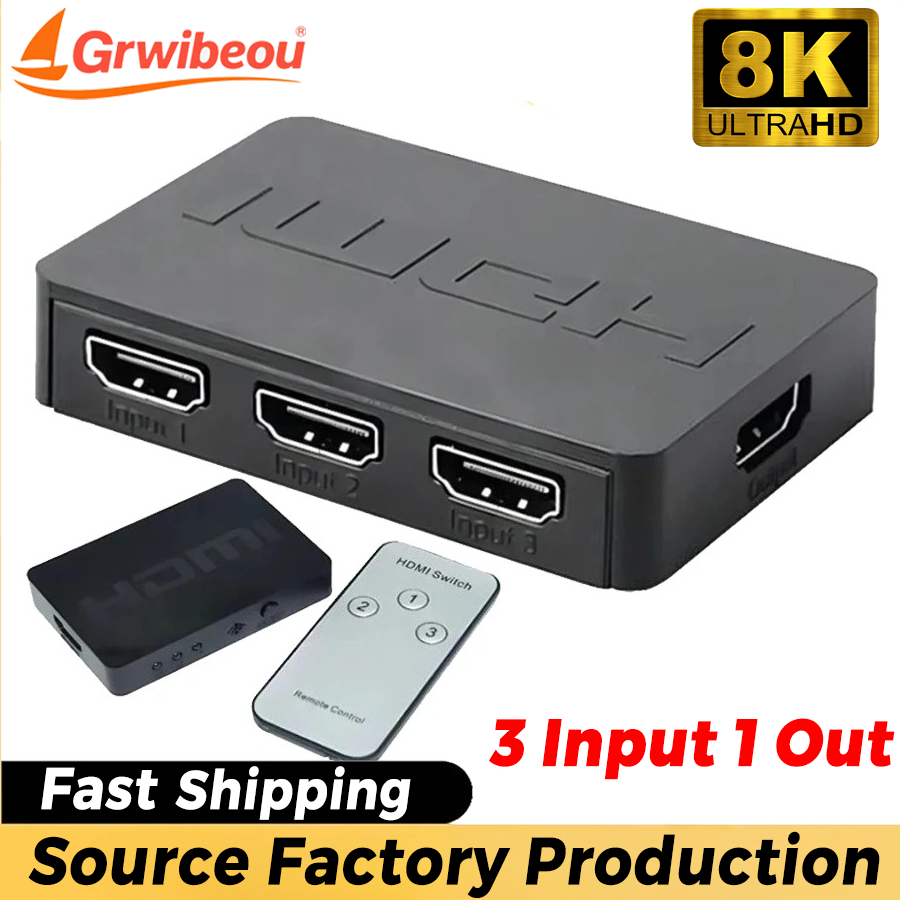 3 Ports HDMI-Compatible Switch - مراجعة Esports Gaming Hub وسعره